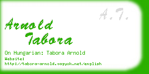arnold tabora business card